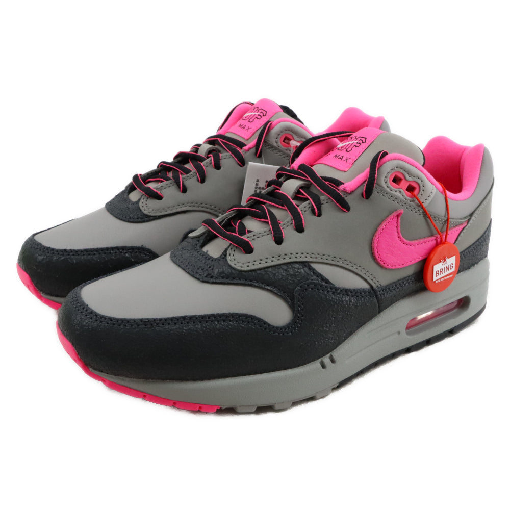 NIKE(ナイキ) × HUF AIR MAX 1 Anthracite Pink Pow ハフ エアマックス1 アンスラサイト ピンクパウ スニーカー グレー HF3713-003 US9/27cm
