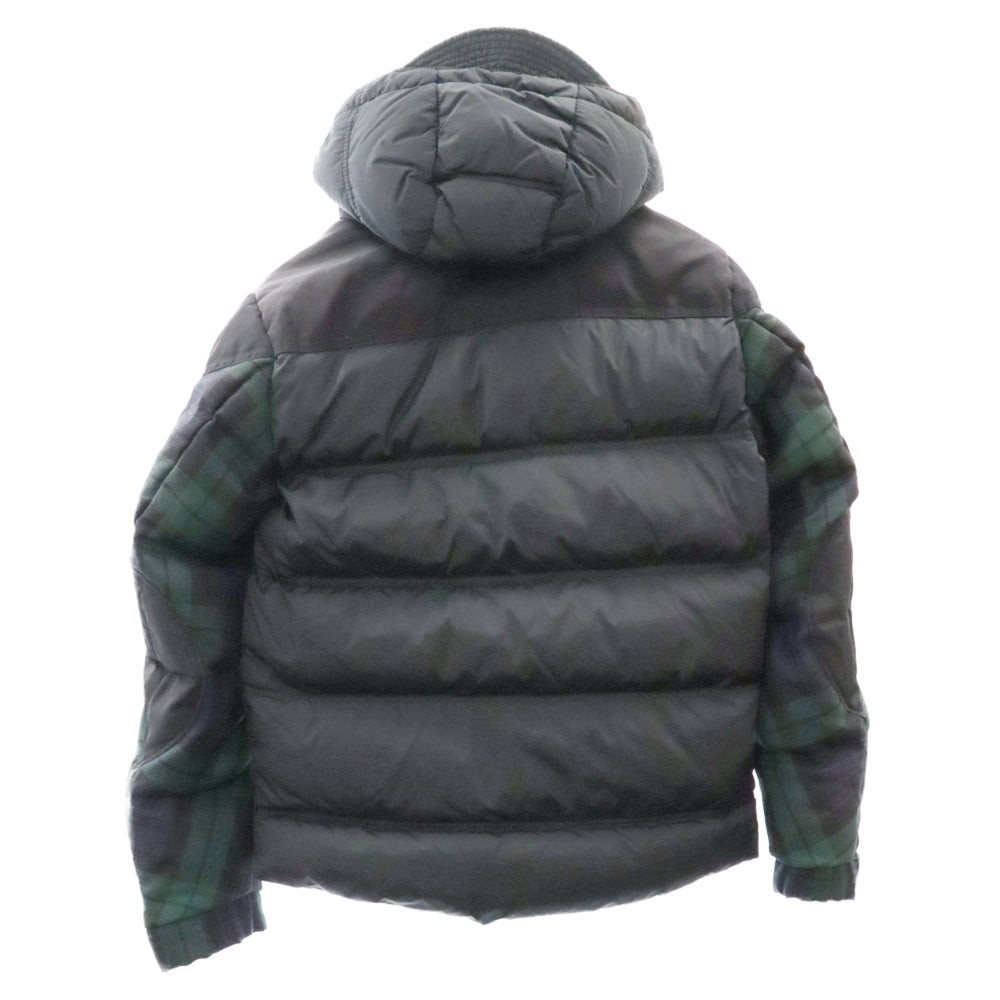 MONCLER(モンクレール) DEFENSE ダウンジャケット チェック柄 グリーン 920-091-41351-50