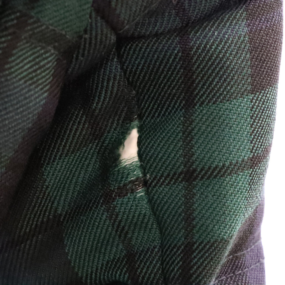 MONCLER(モンクレール) DEFENSE ダウンジャケット チェック柄 グリーン 920-091-41351-50