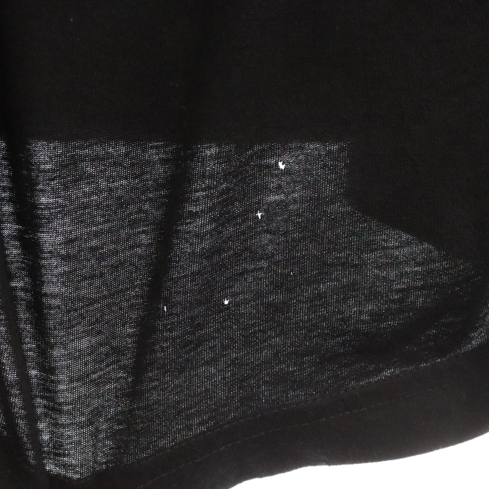 CHROME HEARTS(クロムハーツ) NECK LOGO S/S TEE ネックロゴ プリント 半袖カットソー Tシャツ ブラック ブルー