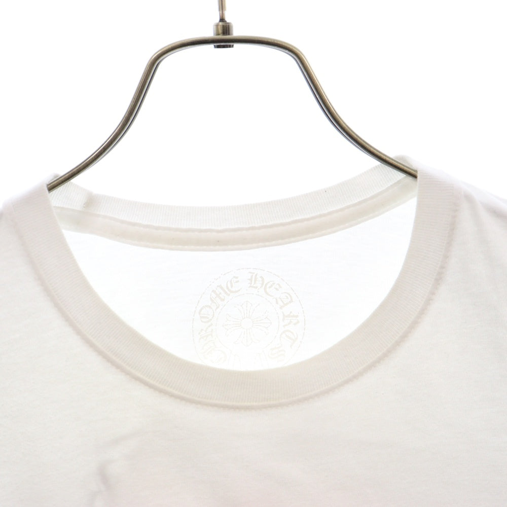 CHROME HEARTS(クロムハーツ) バックスクロールラベルプリント半袖Tシャツカットソー ホワイト