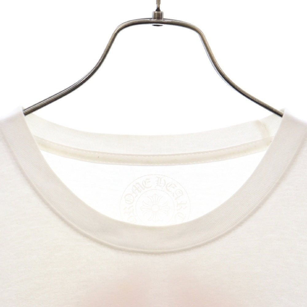 CHROME HEARTS(クロムハーツ) Striped Dagger L/S Tee ストライプダガー クルーネック長袖Tシャツ ロングスリーブ ロンT ホワイト
