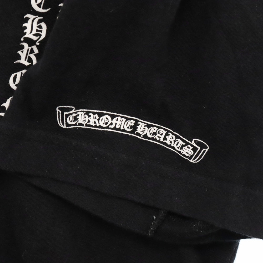 CHROME HEARTS(クロムハーツ) マルチロゴ胸ポケット付き半袖Tシャツ 半袖カットソー ブラック