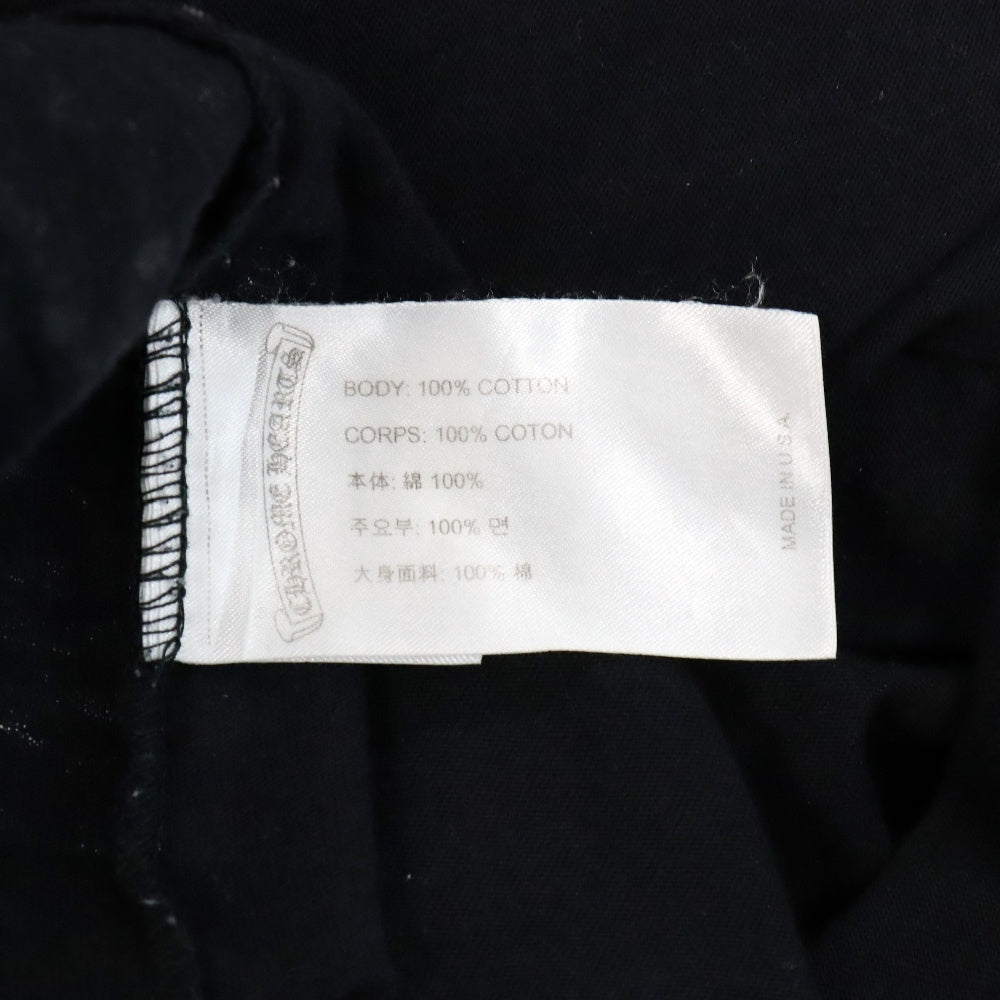 CHROME HEARTS(クロムハーツ) マルチロゴ胸ポケット付き半袖Tシャツ 半袖カットソー ブラック