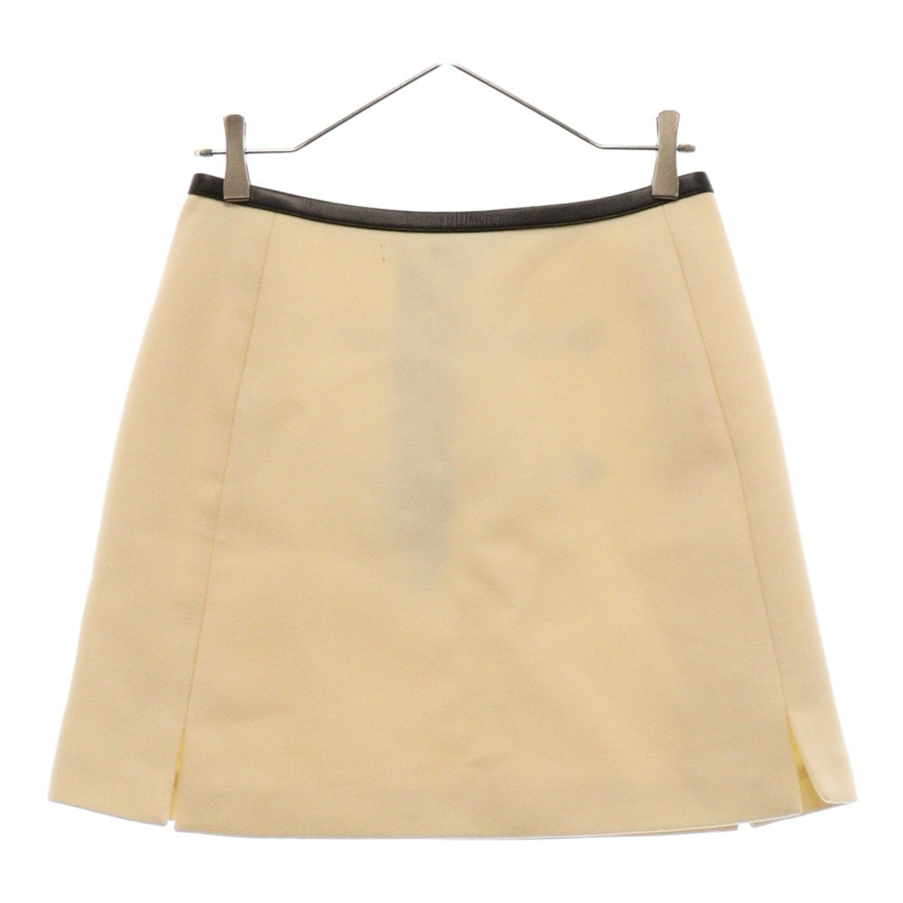 LOUIS VUITTON(ルイヴィトン) レザーベルト付きスカート アイボリー レディース RW152B F8SK35QBD