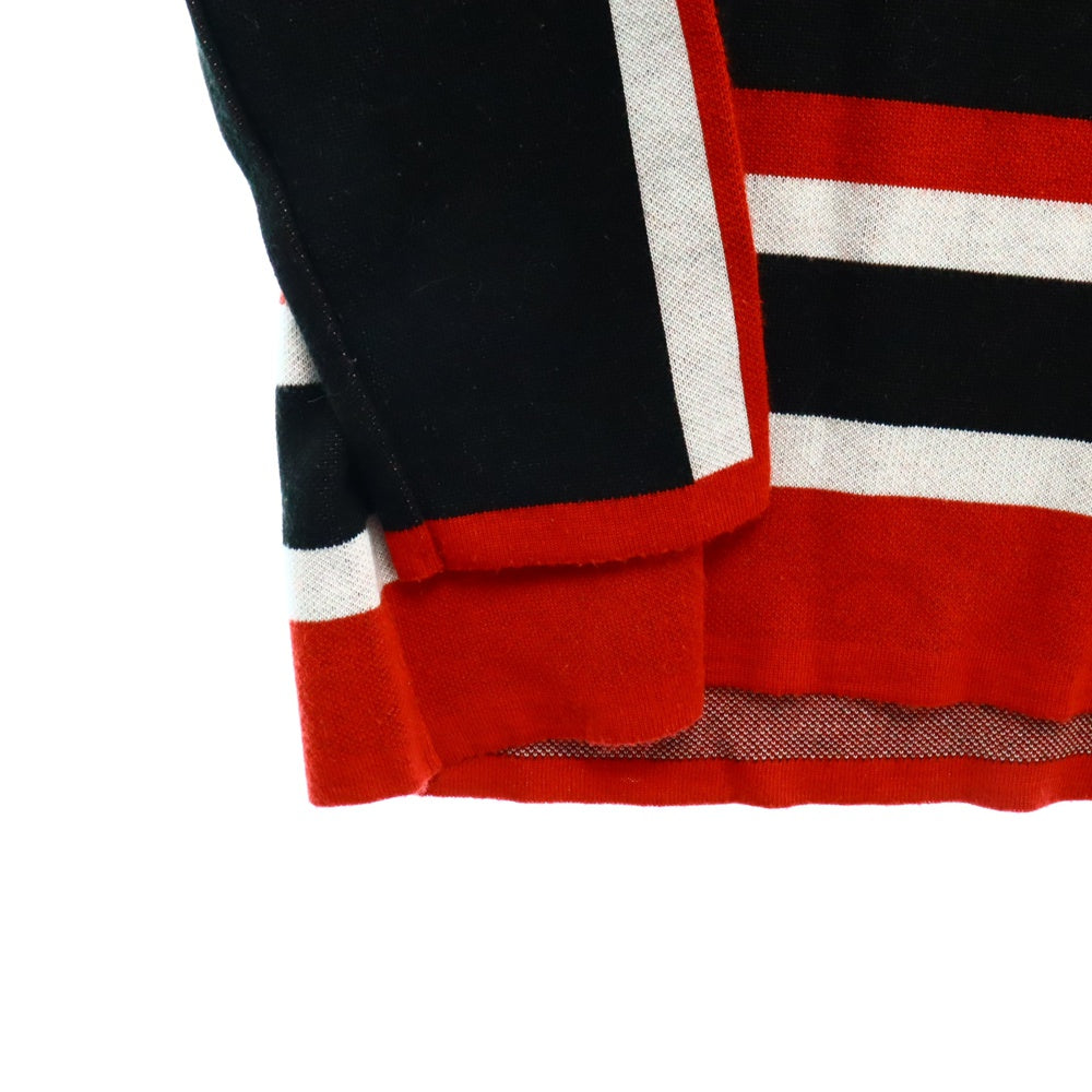 LIBERAL ARTS(リベラルアーツ) LA GAME SHIRT LAパッチオーバーサイズゲームシャツ 長袖カットソー 長袖Tシャツ ロングスリーブカットソー ロンT ブラック/レッド LA-09-03-0223