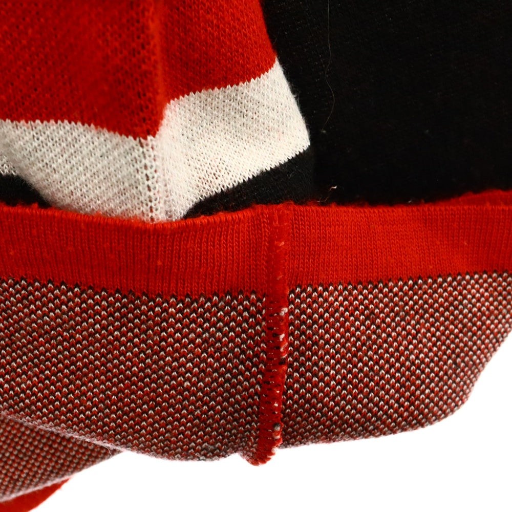 LIBERAL ARTS(リベラルアーツ) LA GAME SHIRT LAパッチオーバーサイズゲームシャツ 長袖カットソー 長袖Tシャツ ロングスリーブカットソー ロンT ブラック/レッド LA-09-03-0223