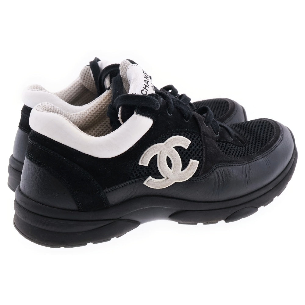 CHANEL(シャネル) Low Top Trainer Suede ロートップカーフスキンローカットスニーカー ブラック G38299Y55720