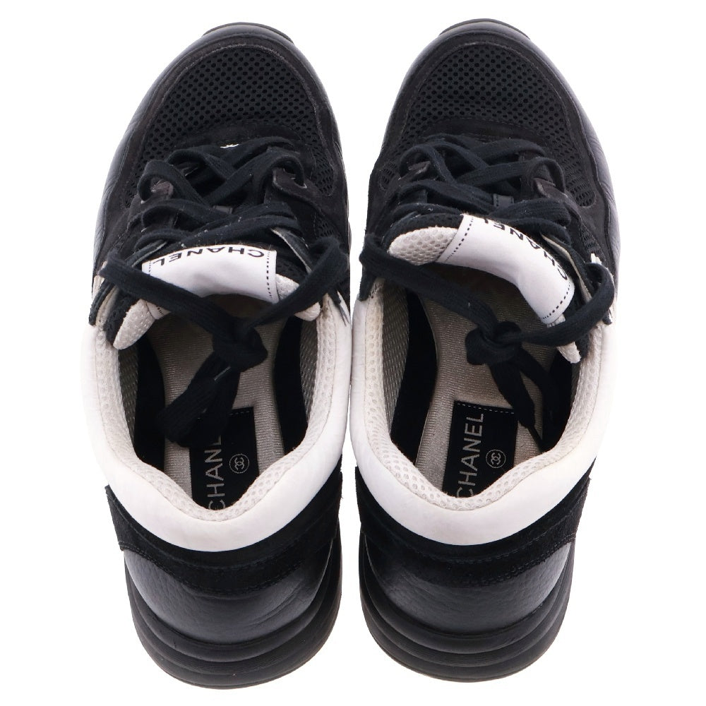 CHANEL(シャネル) Low Top Trainer Suede ロートップカーフスキンローカットスニーカー ブラック G38299Y55720