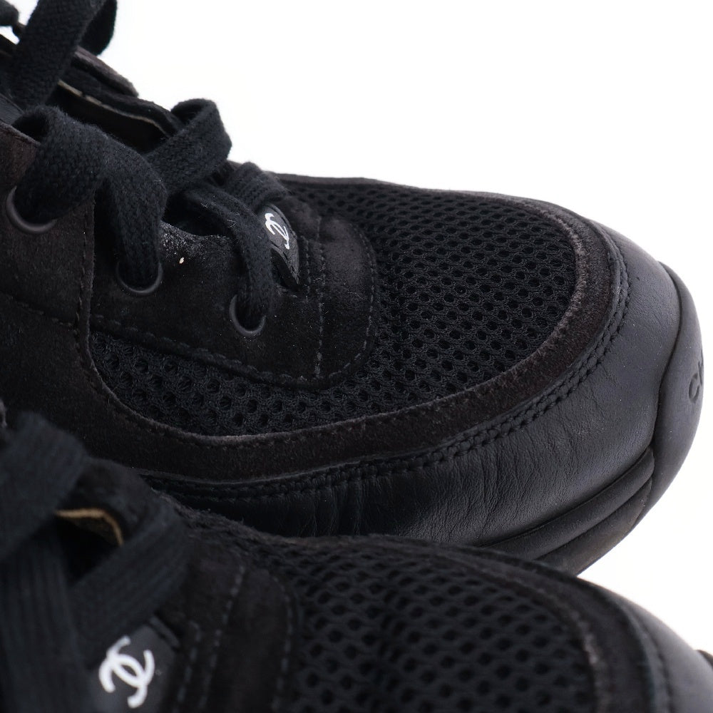 CHANEL(シャネル) Low Top Trainer Suede ロートップカーフスキンローカットスニーカー ブラック G38299Y55720