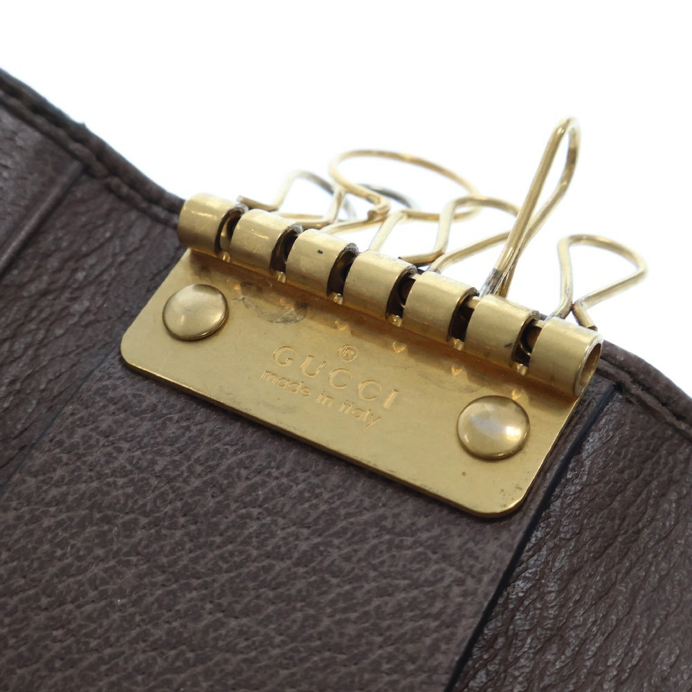 GUCCI(グッチ) オフィディア GGスプリームキャンバス 6連キーケース ブラウン 603732