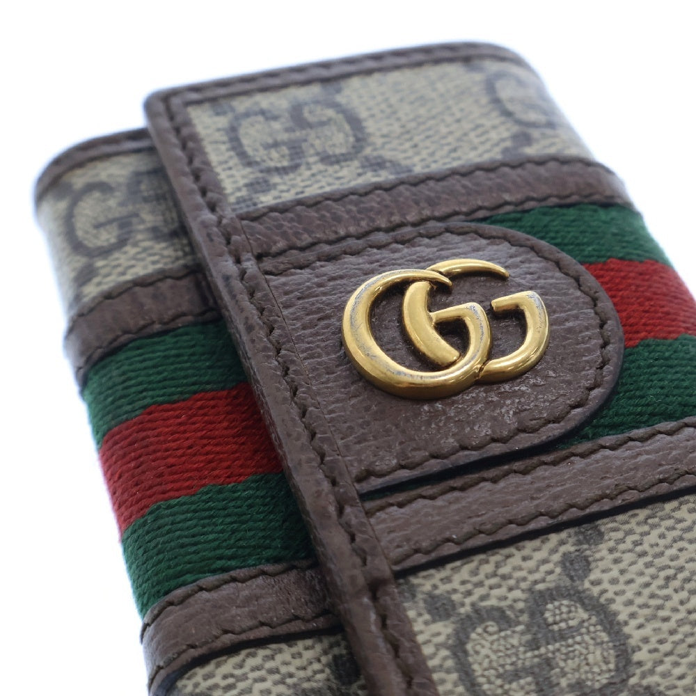 GUCCI(グッチ) オフィディア GGスプリームキャンバス 6連キーケース ブラウン 603732