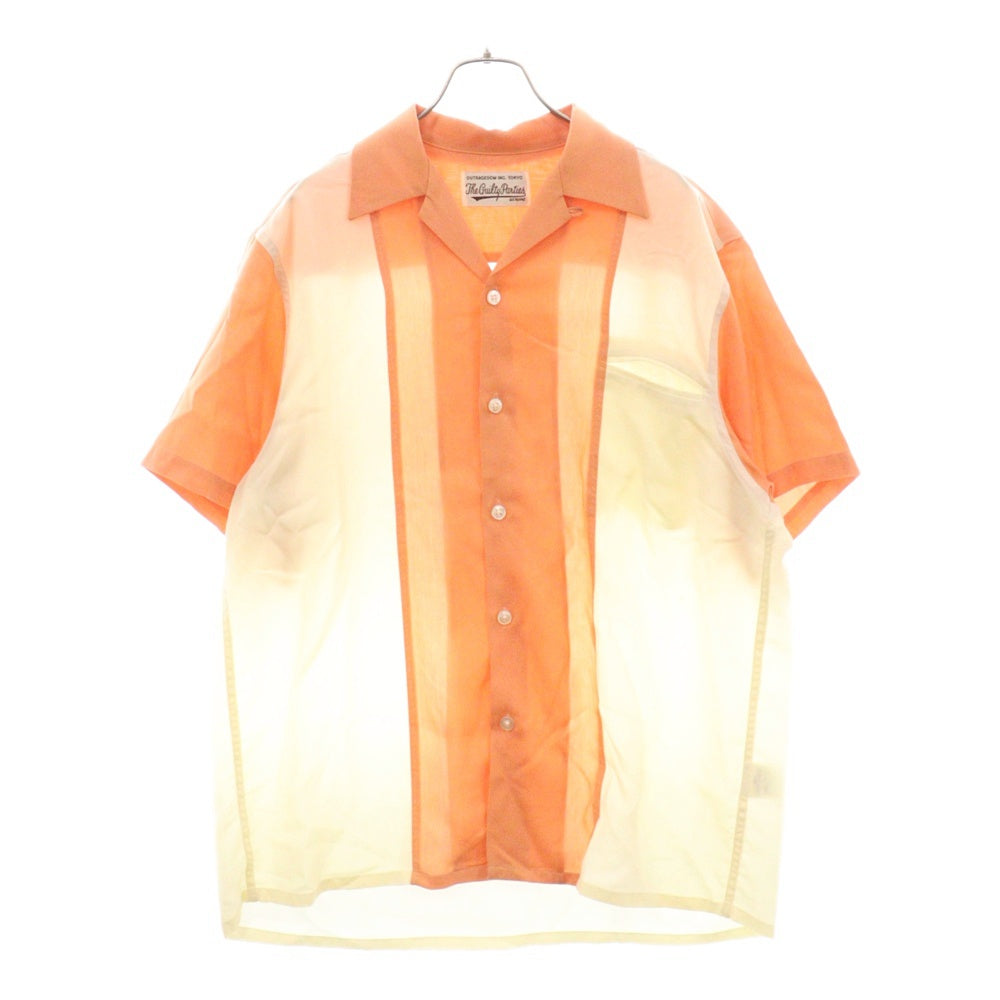 WACKO MARIA(ワコマリア) 20SS TWO TONE 50s SHIRT TYPE-1 ツートーンオープンカラー半袖シャツ ピンク/ホワイト 20SS-WMS-OC01