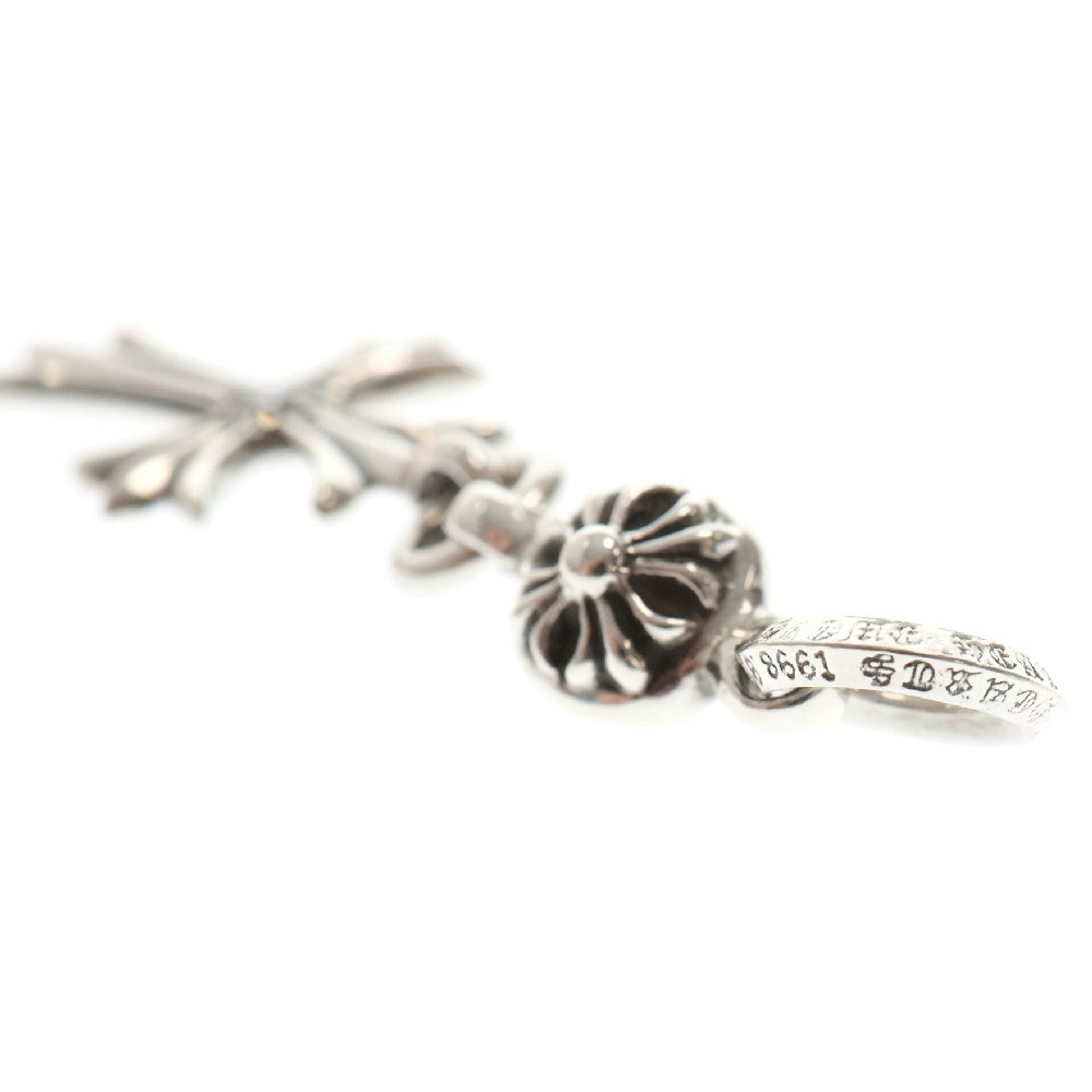 CHROME HEARTS(クロムハーツ) 1B TNY CH CRS 1DIA 1ボールタイニーCHクロス1ダイヤ チャーム ネックレストップ シルバー