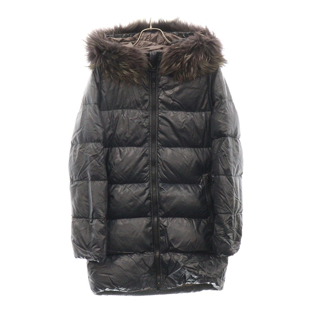 DUVETICA(デュベティカ) ファーフード付きダウンコート ブラック レディース