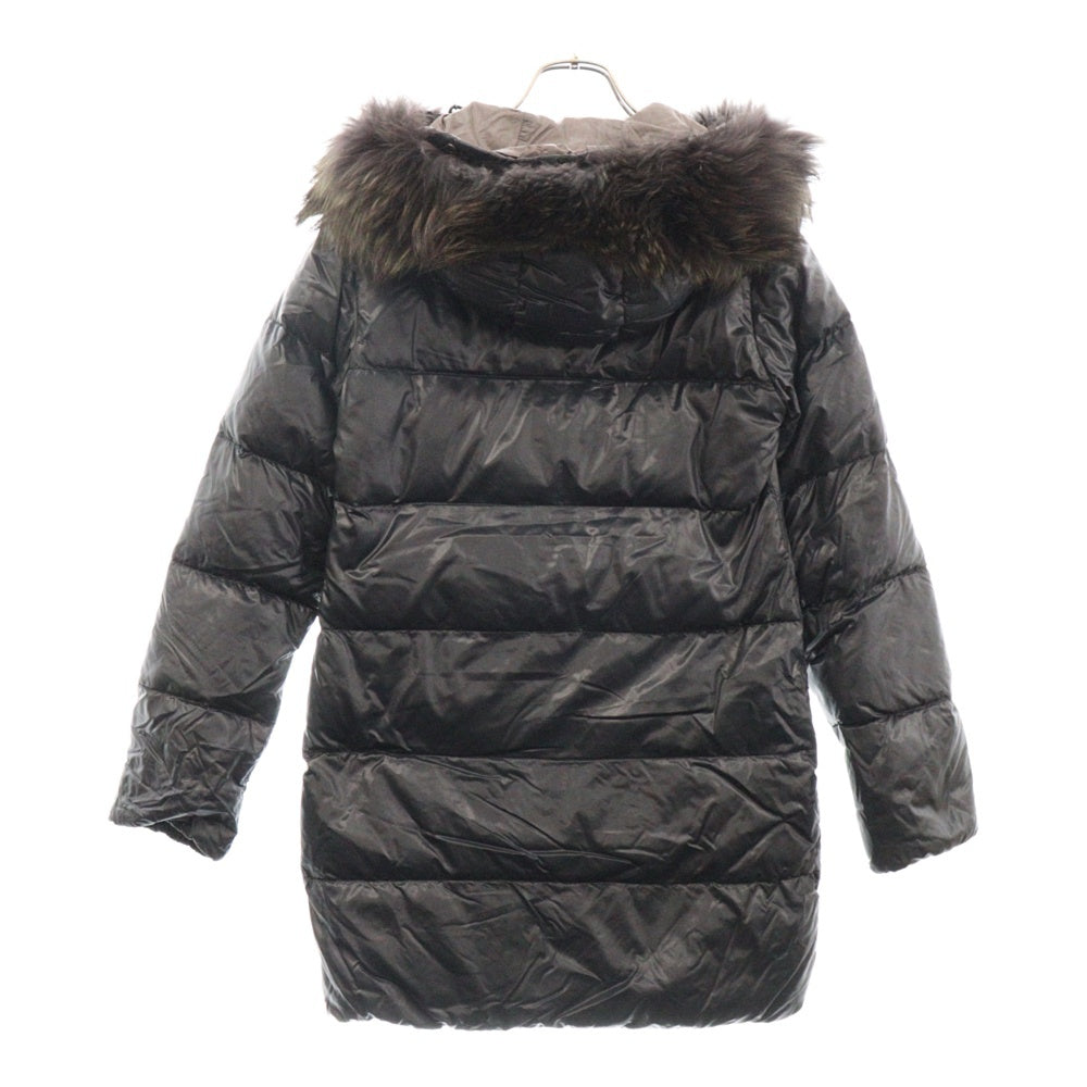 DUVETICA(デュベティカ) ファーフード付きダウンコート ブラック レディース