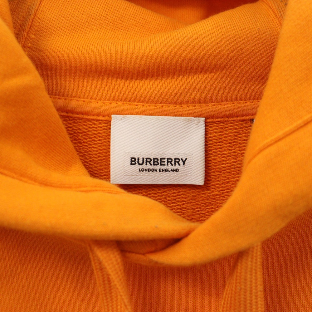 BURBERRY(バーバリー) ロゴ刺繍プルオーバーパーカー フーディー オレンジ 8057259