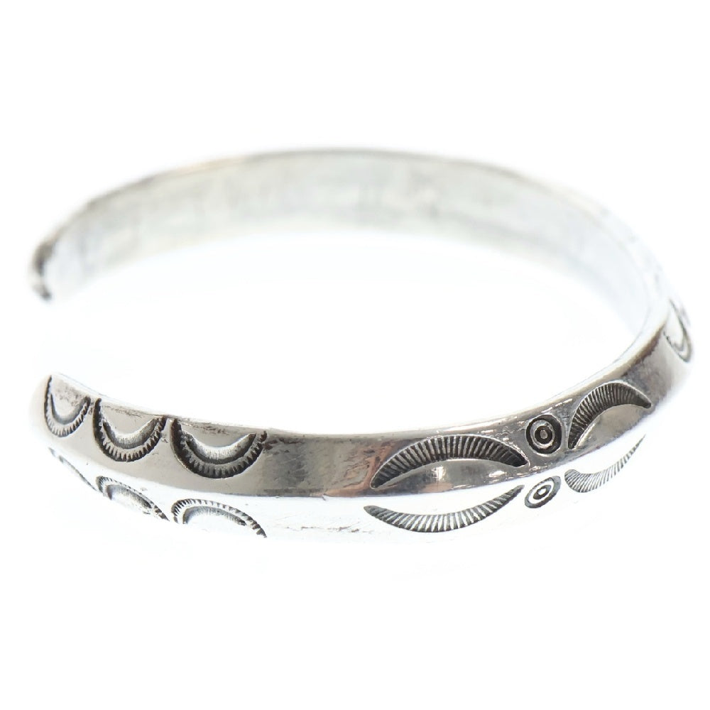 INDIAN JEWELRY(インディアンジュエリー) ナバホ ロートライアングルバングル コインシルバー ブレスレット ヴィンテージ ノーサイン