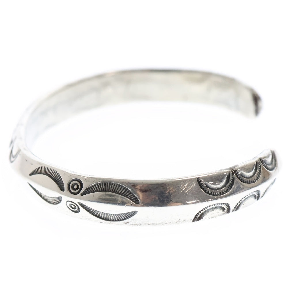 INDIAN JEWELRY(インディアンジュエリー) ナバホ ロートライアングルバングル コインシルバー ブレスレット ヴィンテージ ノーサイン