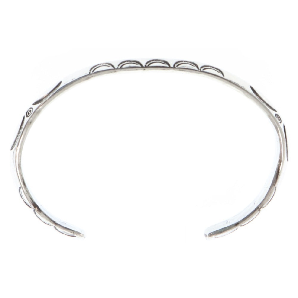 INDIAN JEWELRY(インディアンジュエリー) ナバホ ロートライアングルバングル コインシルバー ブレスレット ヴィンテージ ノーサイン