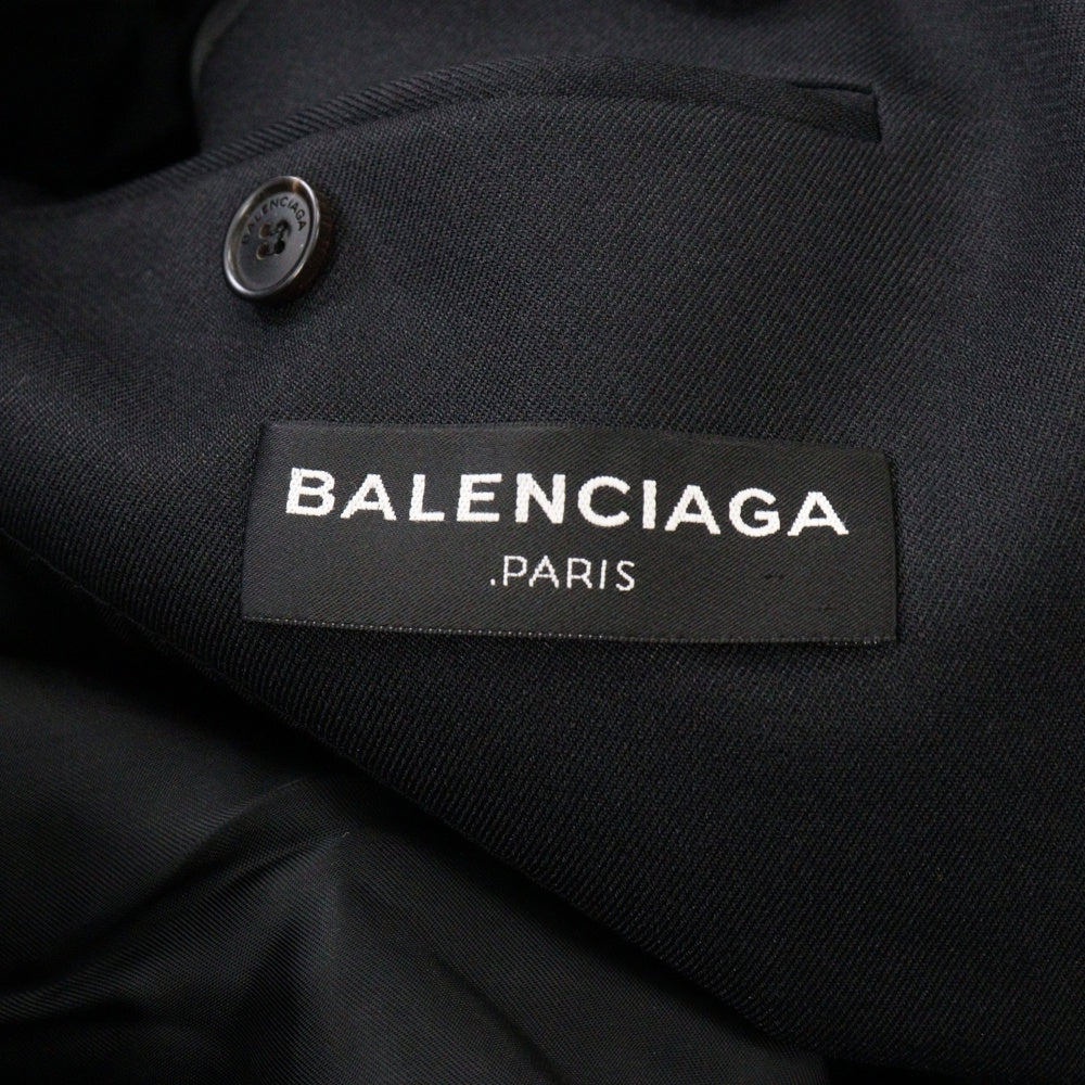 BALENCIAGA(バレンシアガ) 17SS ダブルブレストテーラードジャケット ブラック 459770 TUD03