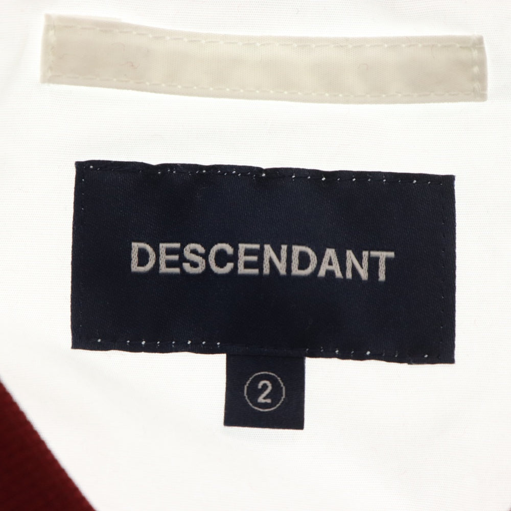 DESCENDANT(ディセンダント) 24SS VOLLEY NYLON SMOCK ロゴ ナイロンジャージ ホワイト