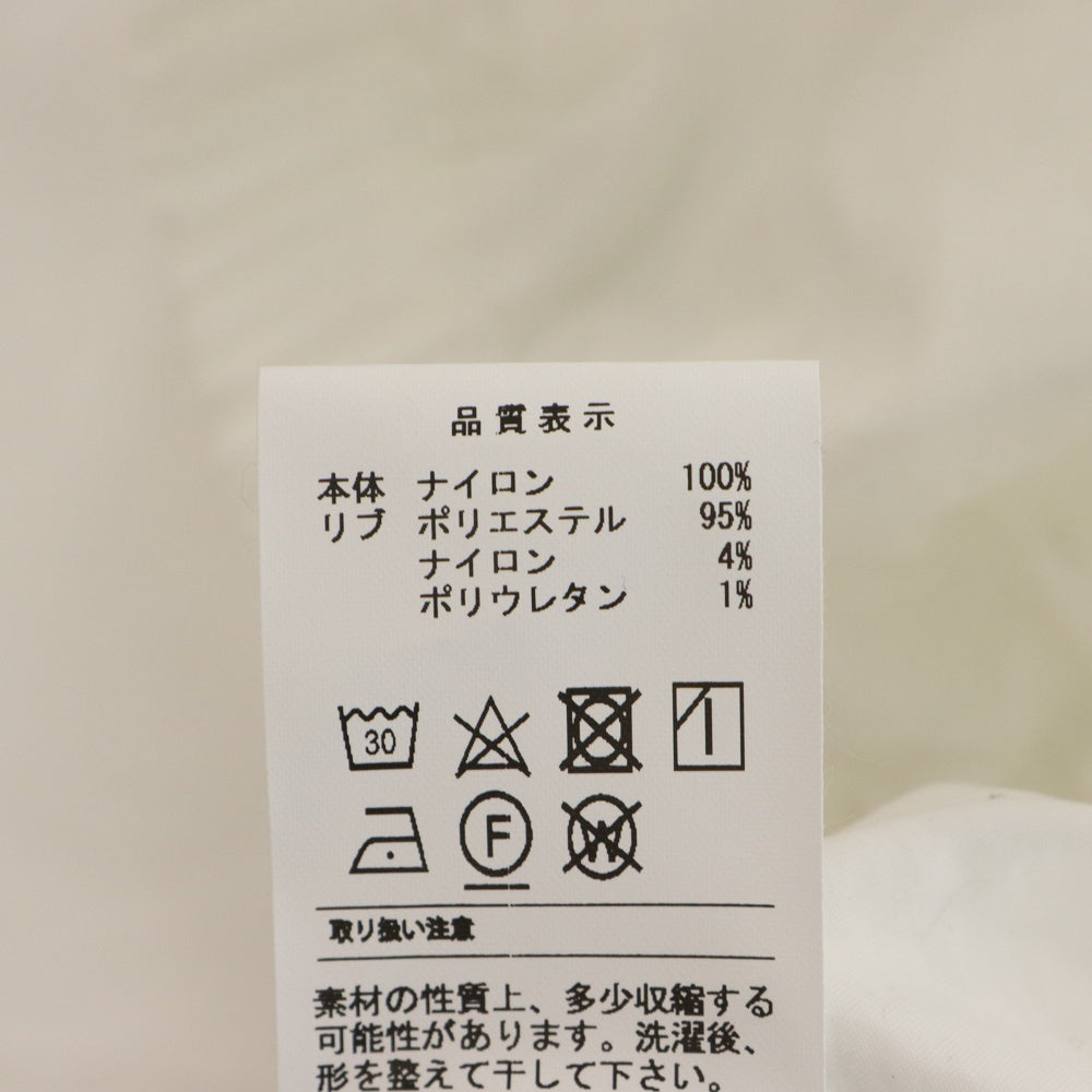 DESCENDANT(ディセンダント) 24SS VOLLEY NYLON SMOCK ロゴ ナイロンジャージ ホワイト