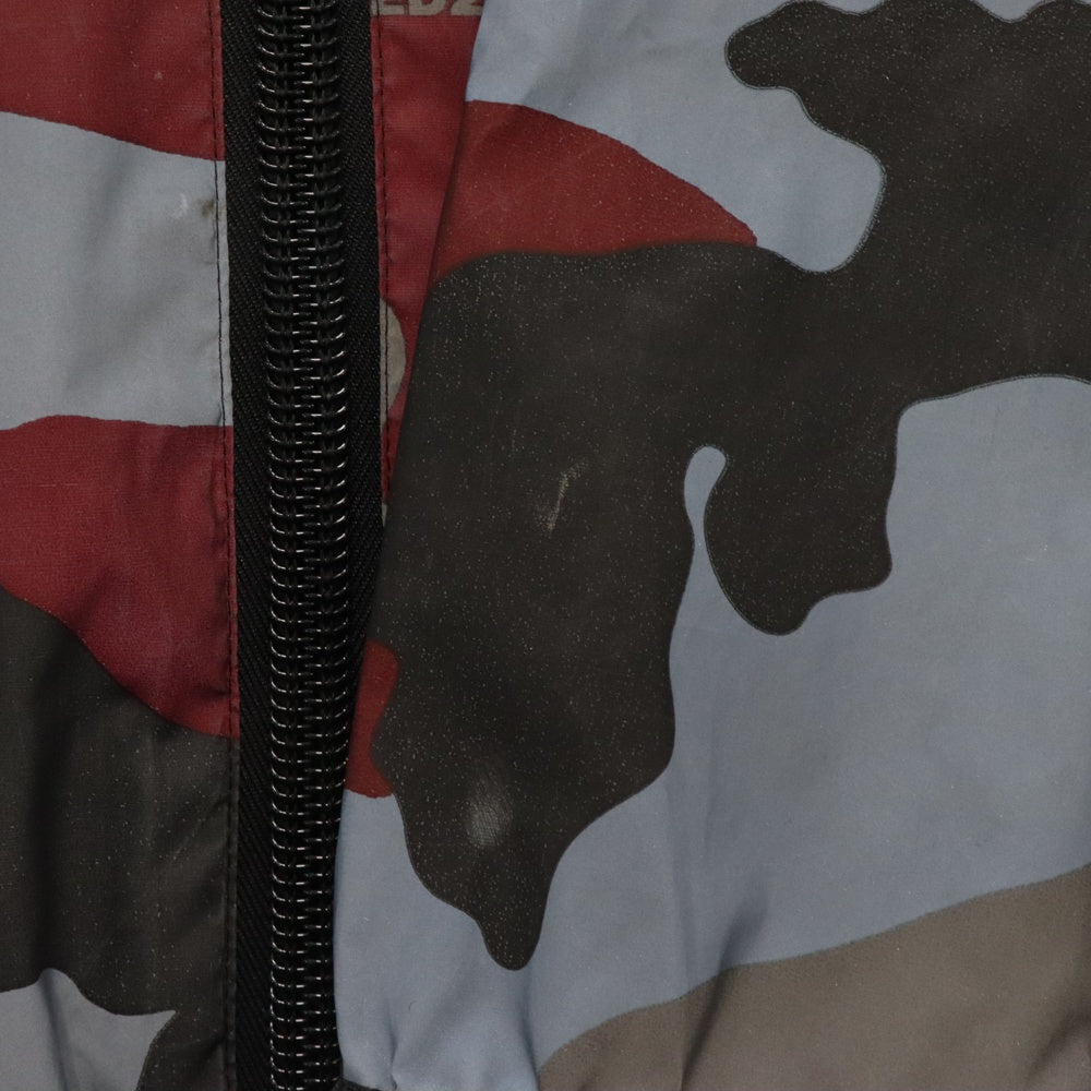 DSQUARED2(ディースクエアード) COATED CAMOUFLAGE ZIP WINDBREAKER SPORTS JACKET カモ柄リフレクターナイロンジップアップジャケット マルチ S74AM1161