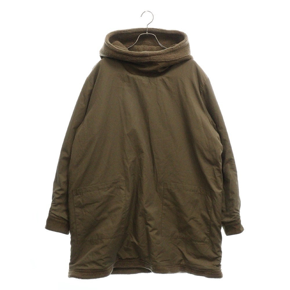 sus-sous(シェス) ウールフリースプルオーバーパーカー フリースジャケット リバーシブル ブラウン 02-SS00612