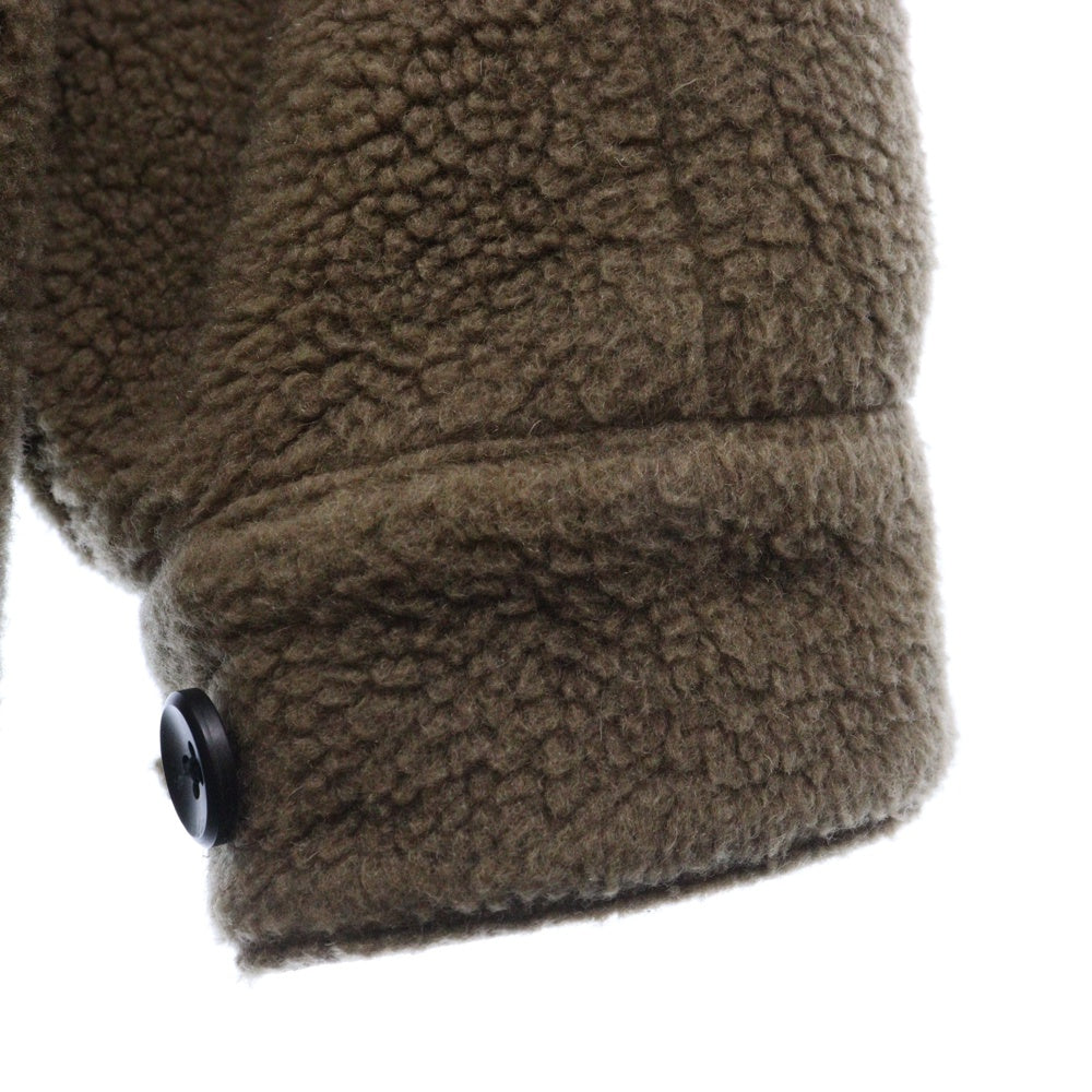 sus-sous(シェス) ウールフリースプルオーバーパーカー フリースジャケット リバーシブル ブラウン 02-SS00612