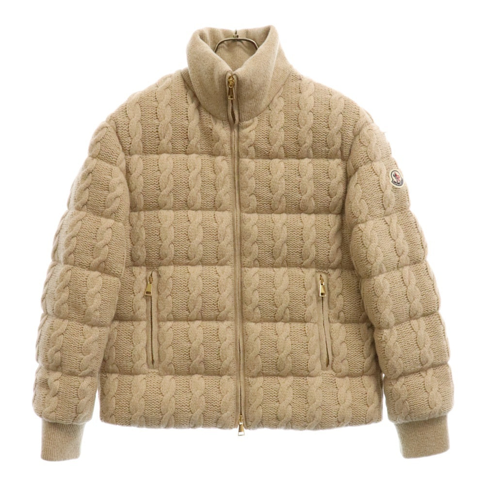 MONCLER(モンクレール) COUBUS GIUBBOTTO ケーブルニット ダウンジャケット H20931A00098 ベージュ