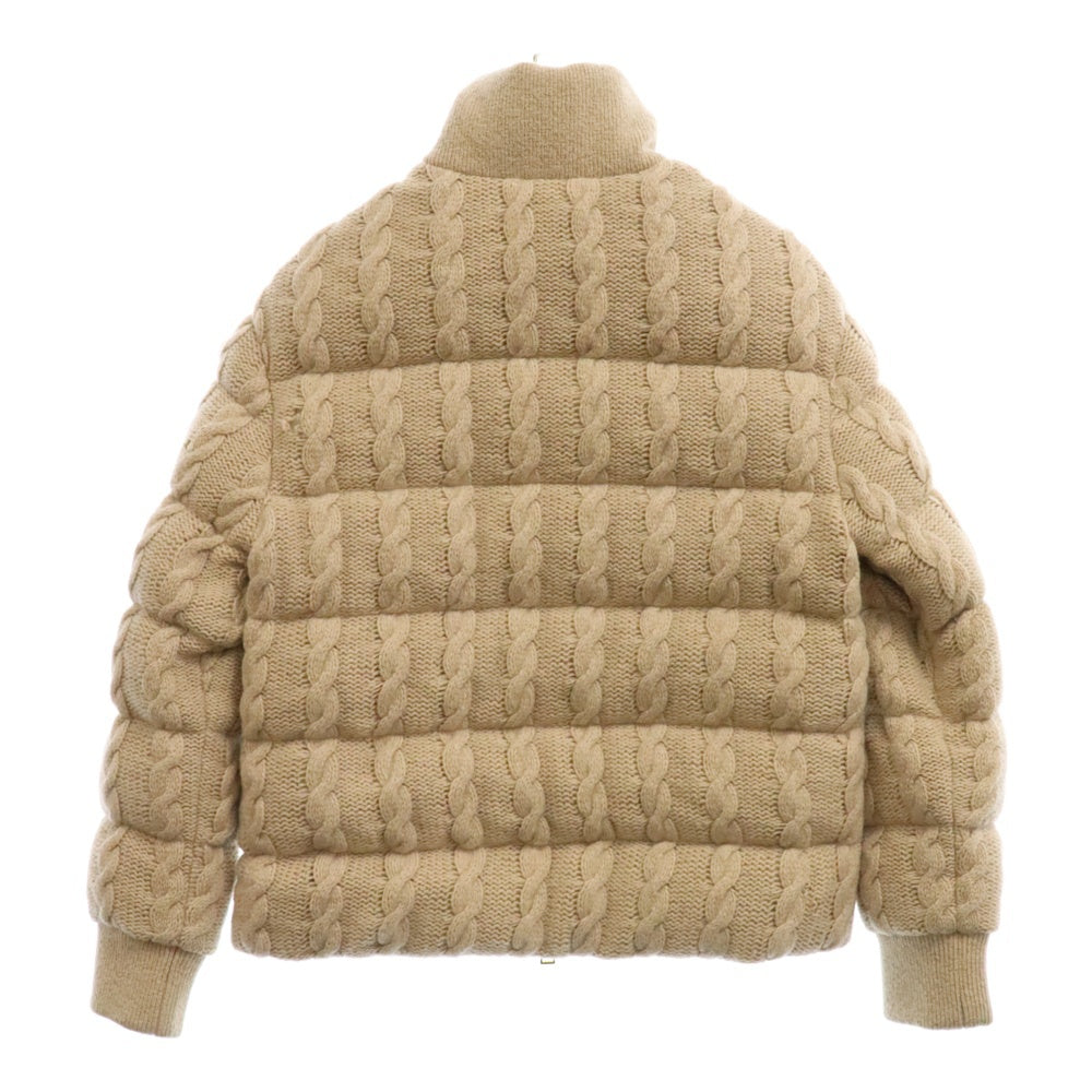 MONCLER(モンクレール) COUBUS GIUBBOTTO ケーブルニット ダウンジャケット H20931A00098 ベージュ