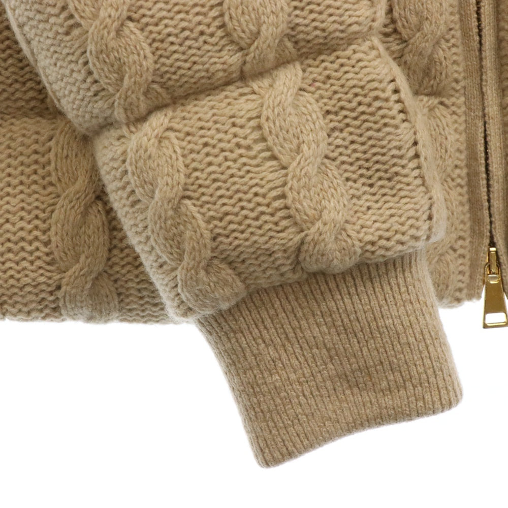 MONCLER(モンクレール) COUBUS GIUBBOTTO ケーブルニット ダウンジャケット H20931A00098 ベージュ