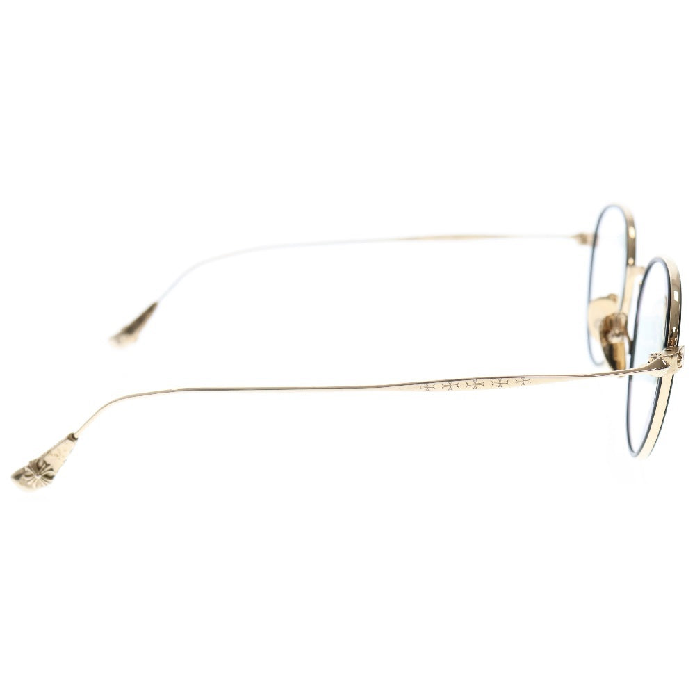 CHROME HEARTS(クロムハーツ) BONE PRONE IV CHテンプル ゴールドサングラス 眼鏡 アイウェア ゴールド