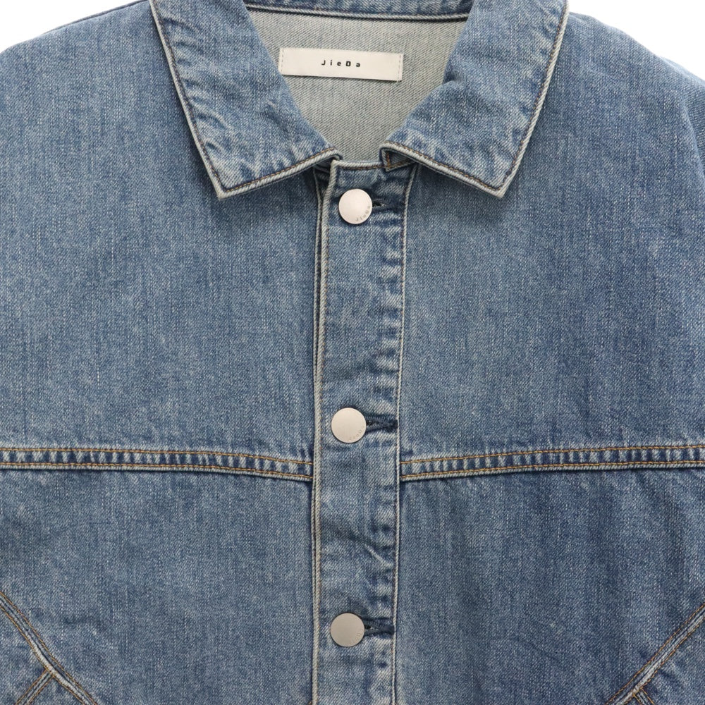 Jieda(ジエダ) PANEL DENIM JACKET パネルデニムジャケット Gジャン インディゴ Jie-22W-JK09-B