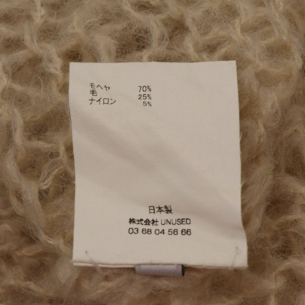 UNUSED(アンユーズド) 24AW MOHAIR PULLOVER KNIT プルオーバーモヘアニット モヘアセーター アイボリー US2473