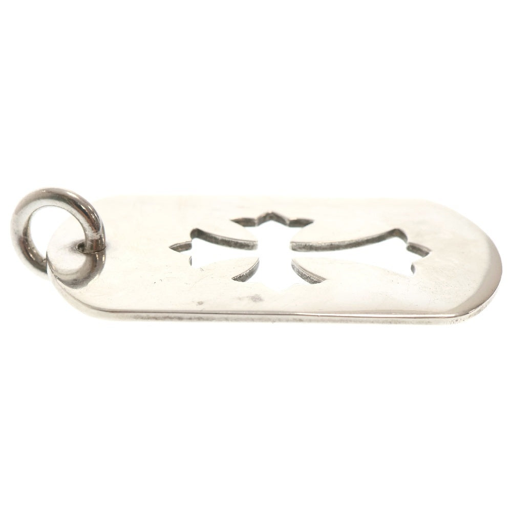 CHROME HEARTS(クロムハーツ) D TAG LRG CO CRS カットアウトクロスドッグタグ ラージ ペンダントトップ シルバー