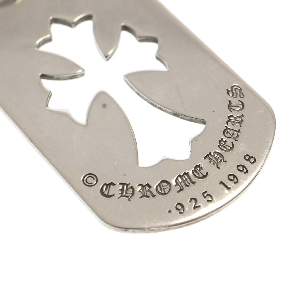 CHROME HEARTS(クロムハーツ) D TAG LRG CO CRS カットアウトクロスドッグタグ ラージ ペンダントトップ シルバー
