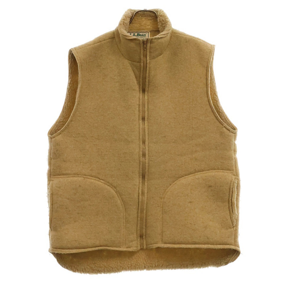 L.L.Bean(エルエルビーン) 70S VINTAGE Patagonia Fleece Vest ヴィンテージ パタゴニア ジップアップボアフリースベスト ベージュ