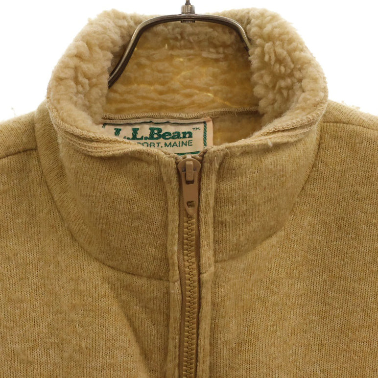 L.L.Bean(エルエルビーン) 70S VINTAGE Patagonia Fleece Vest ヴィンテージ パタゴニア ジップアップボアフリースベスト ベージュ