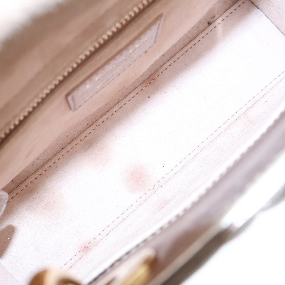DIOR(ディオール) Lady Dior My ABCDIOR レディディオール カナージュ ラムスキン ショルダーバッグ ハンドバッグ 2WAY レディース ゴールド 04-MA-0251