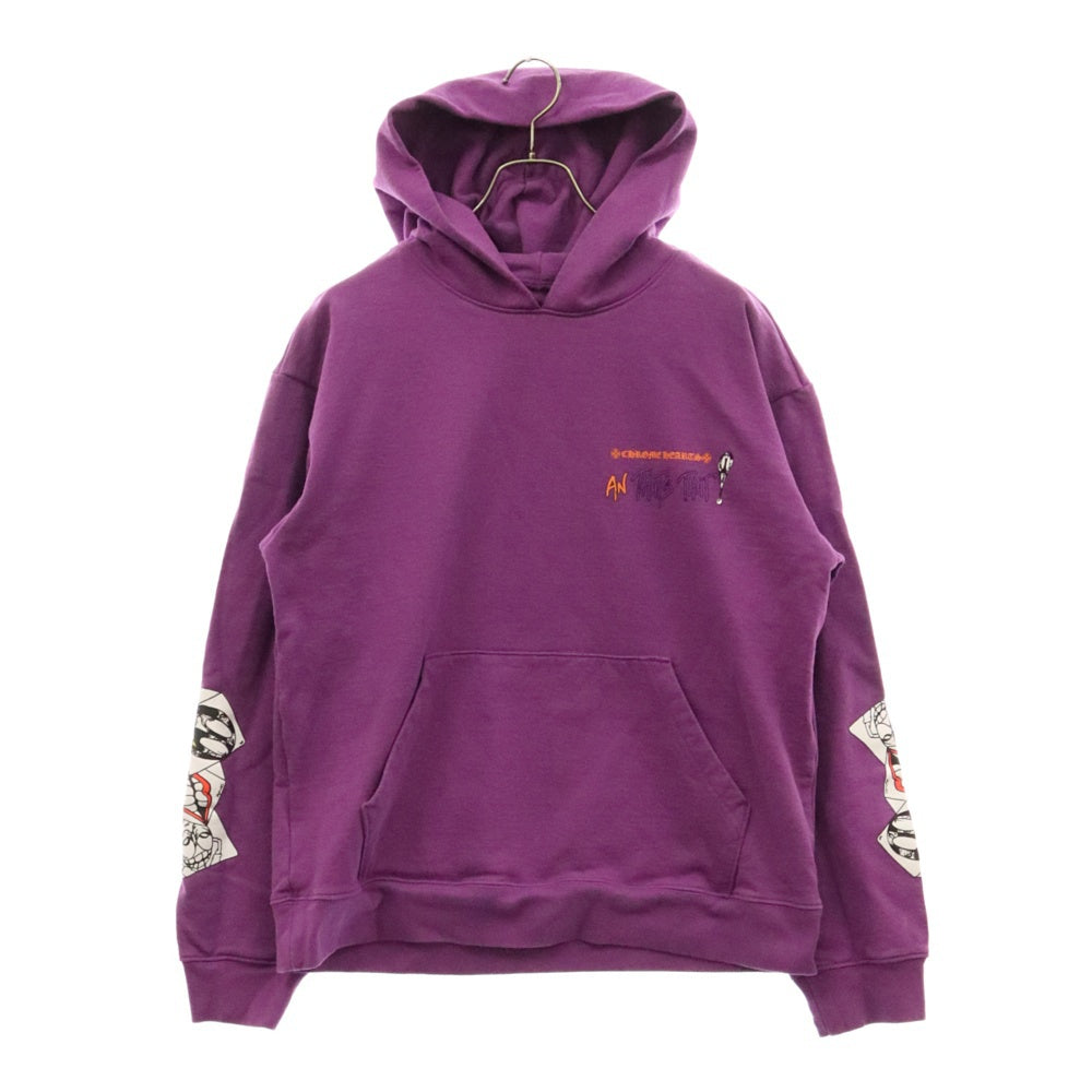 CHROME HEARTS(クロムハーツ) ×MATTY BOY I WANT MORE NOT LESS AN THAT'S THAT HOODIE マッティボーイ プリントプルオーバスウェットパーカー フーディー パープル