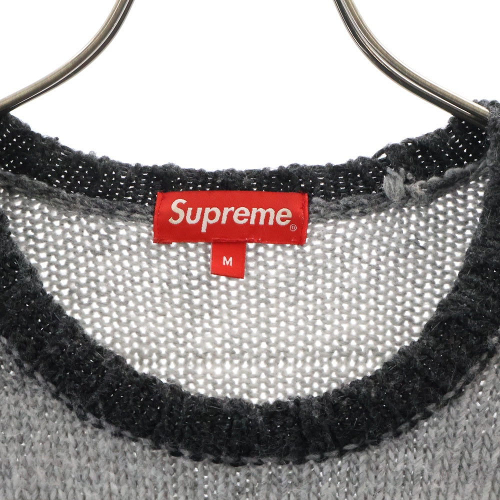 SUPREME(シュプリーム) 22AW Gradient Stripe Sweater グラデーションストライプセーター ニット ブラック/グレー