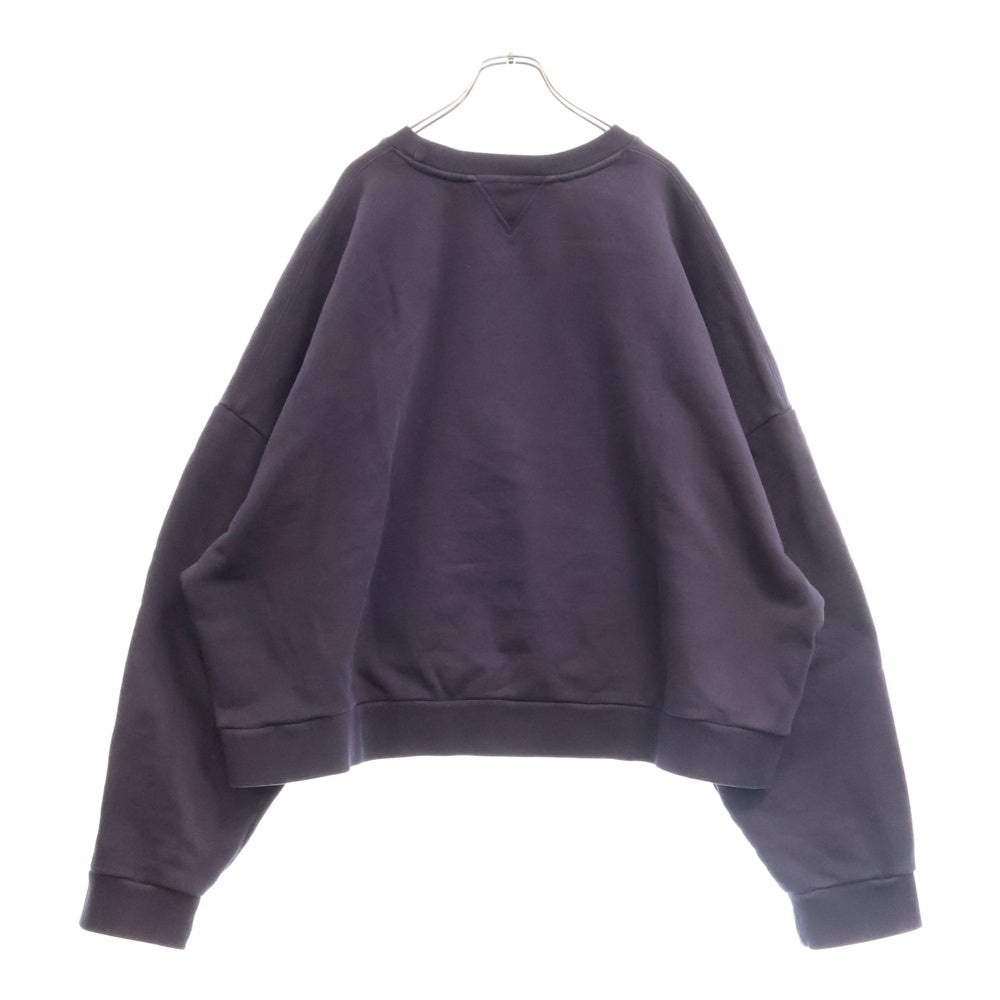 entire studios(エンタイア スタジオ) BOX CREW WASHED オーバーサイズ ウォッシュド加工 クルーネックスウェットトレーナー ネイビー ES2126 PO040