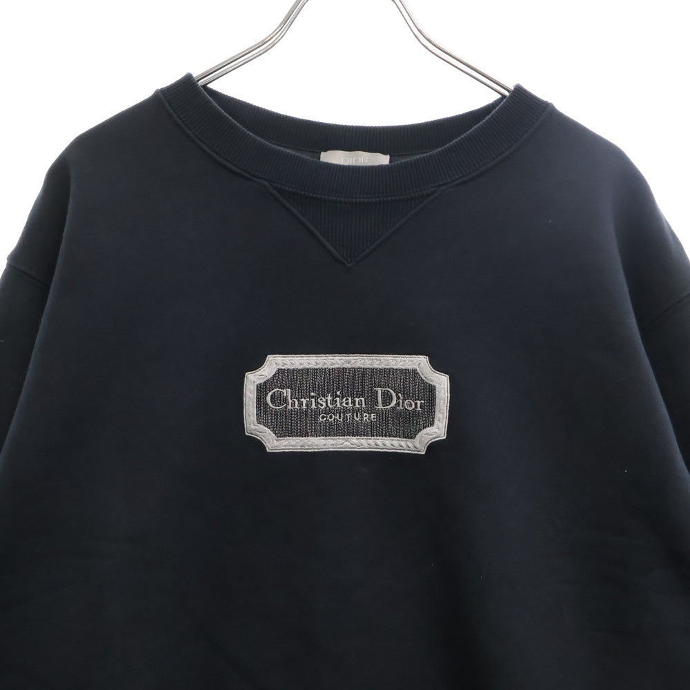 DIOR(ディオール) 22AW Couture Sweatshirt Relaxed Fit リラックスフィットオールクチュールクルーネックスウェットトレーナー ネイビー 243J693A0531