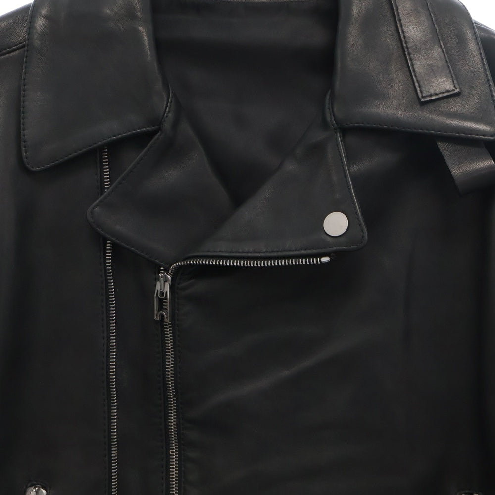 BALENCIAGA(バレンシアガ) Double Riders Jacket ダブルライダース レザージャケット ブラック 372606 TMH04