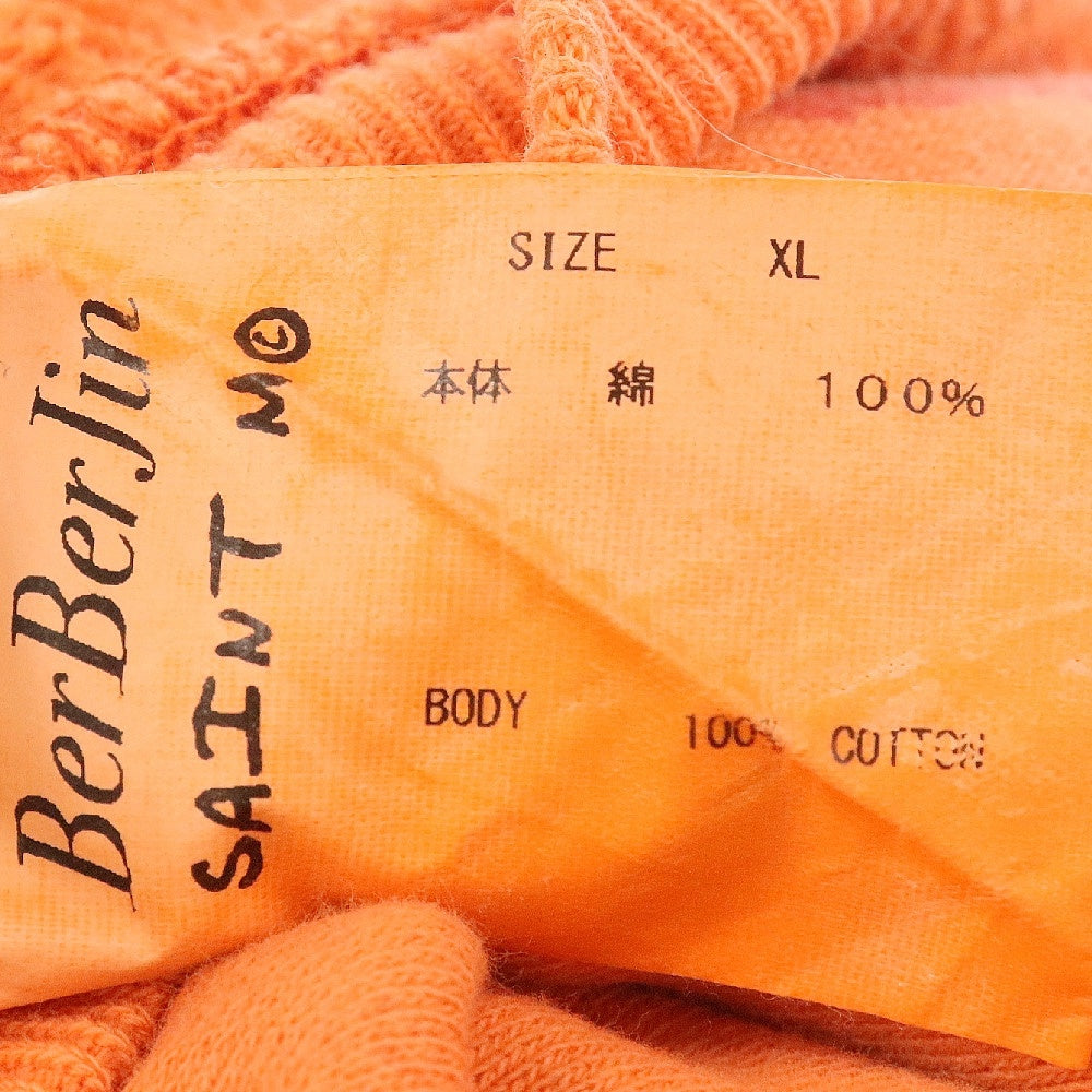 SAINT MICHAEL(セントマイケル) 23AW ×BerBreJin BJ CRW SWT ベルベルジン クルーネックスウェットトレーナー オレンジ SM-A23-0000-C14