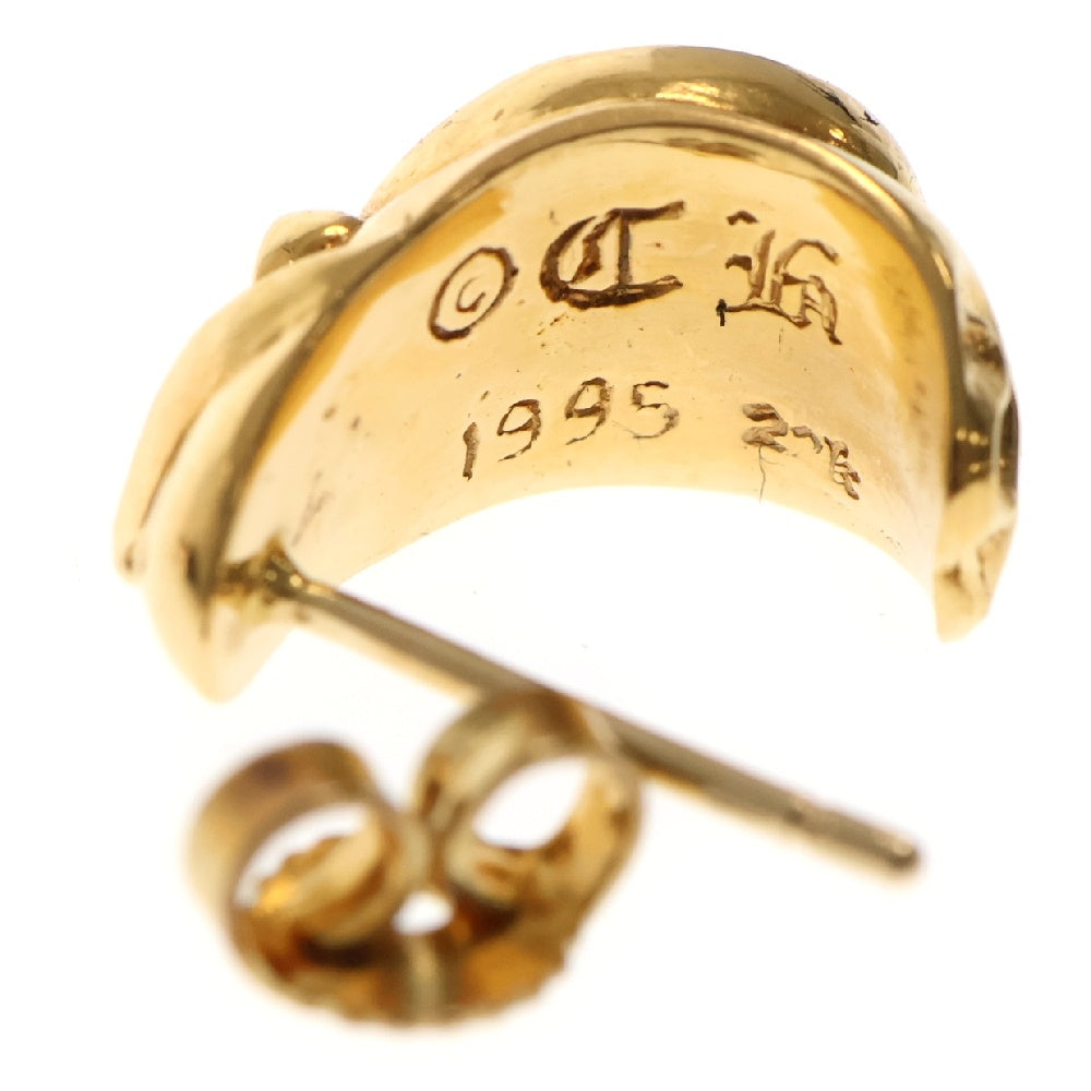 CHROME HEARTS(クロムハーツ) 22K CARVED TEARDROP カーブドティアドロップ ピアス ゴールド