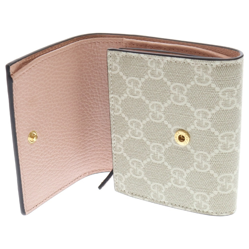 GUCCI(グッチ) GG Marmont Leather Wallet GGマーモント レザーウォレット 財布 ピンク/ベージュ 598587