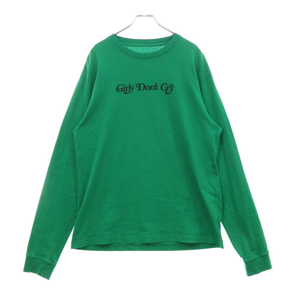 Girls Don't Cry(ガールズドントクライ) ×AWAKE NY COMPLEXCON L/S TEE アウェイク エンジェルプリント 長袖Tシャツ グリーン